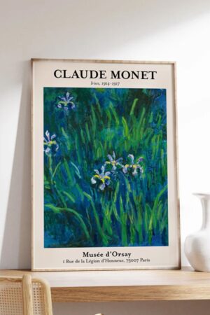Kağıt Poster Monet Ünlü Tablolar - Kuşe Kalın Duvar Dekorasyonu