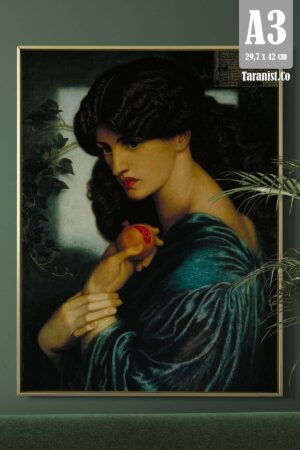 Kağıt Poster Proserpine (ROSSETTİ) Ünlü Tablolar - Kuşe