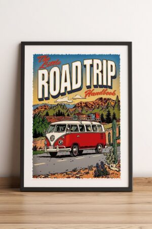 Kağıt Poster Road Trip Vosbu Sretro - Just Simulation - Kuşe