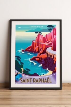 Kağıt Poster Saint Raphael Retro - Just Simulation - Kuşe