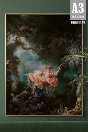 Kağıt Poster Salıncak Jean-honoré Fragonard - Ünlü Tablolar - Kuşe