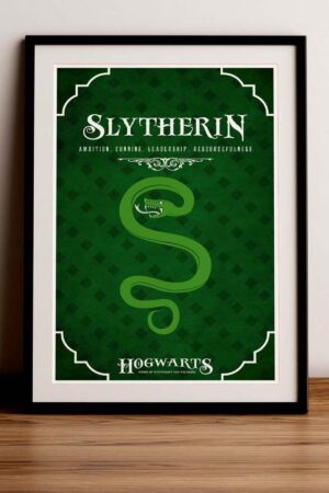 Kağıt Poster Slytherin - Harry Potter - Hogwarts Kuşe Kalın
