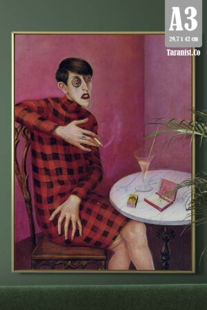 Kağıt Poster Sylvia Von Harden'ın Portresi-otto Dix-ünlü Tablolar - Kuşe