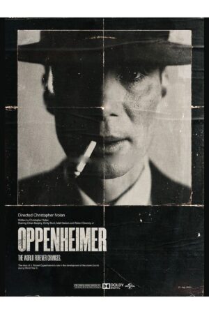 Poster Cillian Murphy Oppenheimer Kuşe Kalın
