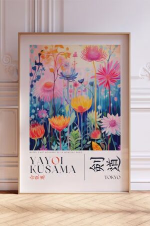 Kağıt Poster Yayoi Kusama Floral