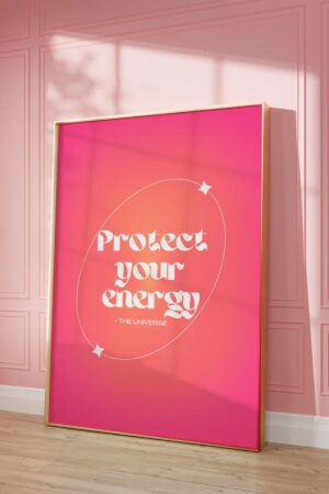 Kağıt Poster - 444 Nazar Boncuğu Protect Your Energy