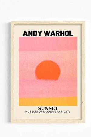 Kağıt Poster - Andy Warhol Sunset
