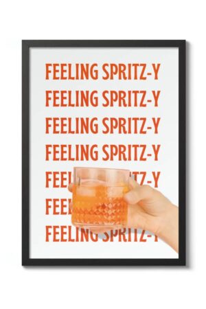 Kağıt Poster - Aperol Spiritz İçki Kokteyl Maximalist Renkli