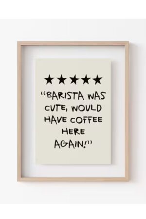 Kağıt Poster - Barista Was Cute Pinterest Kağıt Poster