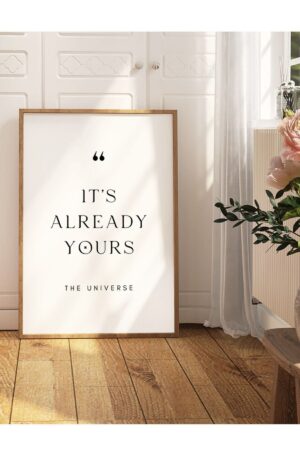 Kağıt Poster - Check Hesap Pembe It's Already Yours O Zaten Senin