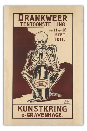 Kağıt Poster - Drankweer Kunstkring Iskelet Kuru Kafa