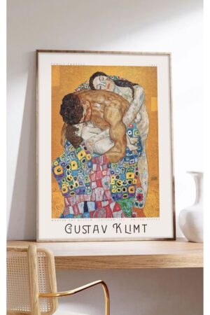 Kağıt Poster - Gustav Klimt - Family Embrace Aile Kucaklaşması Aile Kağıt Posteri