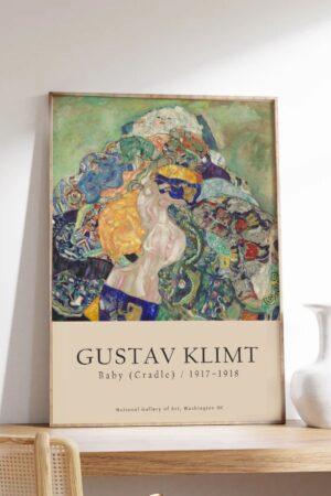 Kağıt Poster - Gustav Klimt Baby Cradle