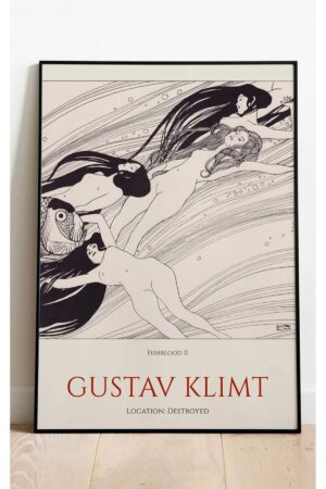 Kağıt Poster - Gustav Klimt Exhibition Kağıt Poster - Fishblood Iı