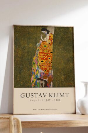 Kağıt Poster - Gustav Klimt Hope Iı Umut