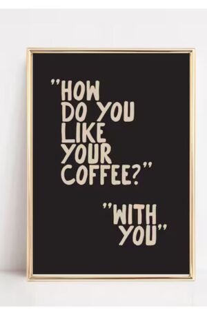 Kağıt Poster - How Do You Like Your Coffee ? Aşık Kahve Severler