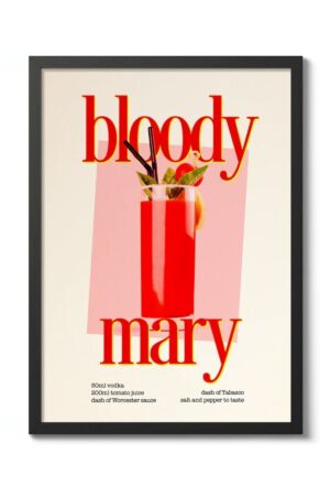 Kağıt Poster - Içki Dekoru Bloody Mary Kokteyl