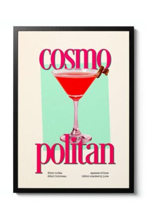 Kağıt Poster - Içki Dekoru Cosmopolitan Kokteyl