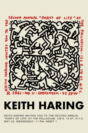Kağıt Poster - Keith Haring
