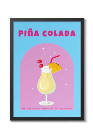 Kağıt Poster - Pina Colada Kokteyl