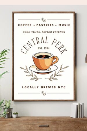 Kağıt Poster - The Friends Central Perk Dekor