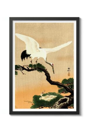 Kağıt Poster - Turna Japon Sanatı