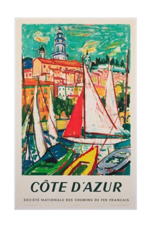 Kağıt Poster  Vintage Cote D'azur