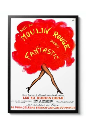 Kağıt Poster - Vintage Moulin Rouge Casino