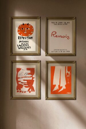 Kağıt Poster  Vintage Picasso Maxine Wine Abstract Art Exposition David Shrigley Renoir