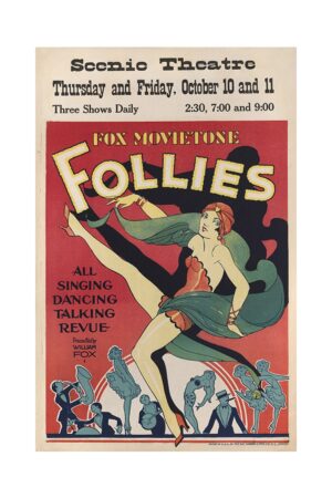 Kağıt Poster Vintage Reklam fox movietone follies