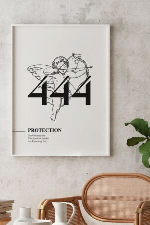 Kağıt Poster- 444 Melek Sayıları - Korunma Protect Your Energy