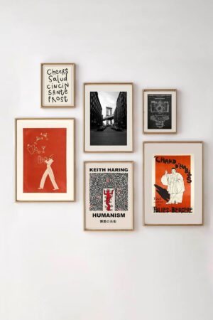 Kağıt Poster 6'lı Sanatsal Set Keith Haring Cheers Manhattan