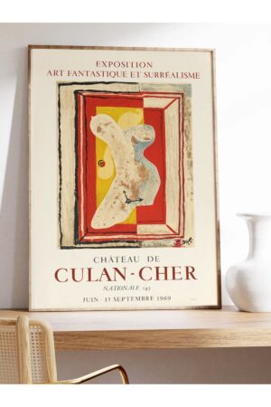 Kağıt Poster Chateau De Culan - Cher (AFTER) Salvador Dali, 1969 Kuşe Kalın