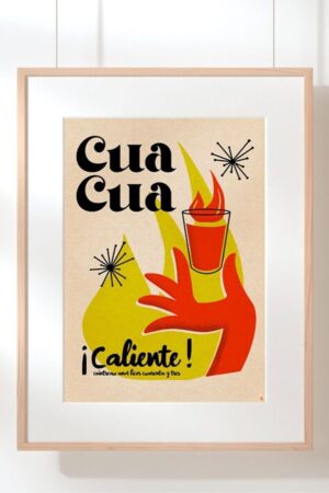 Kağıt Poster Cua Cua Caliente Hot Tekila Modern Dekorasyon