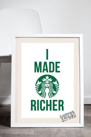 Kağıt Poster Duvar Dekorasyonu Kalın Kuşe Dekoratif Kahve Köşesi Coffee