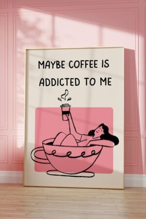 Kağıt Poster Duvar Dekorasyonu Kalın Kuşe Dekoratif Kahve Köşesi Coffee