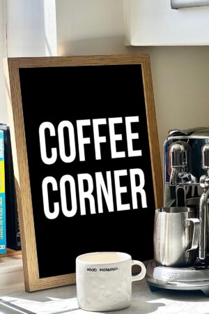 Kağıt Poster Duvar Dekorasyonu Kalın Kuşe Dekoratif Kahve Köşesi Coffee