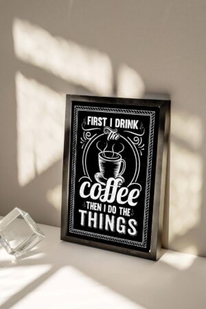 Kağıt Poster Duvar Dekorasyonu Kalın Kuşe Dekoratif Kahve Köşesi Coffee