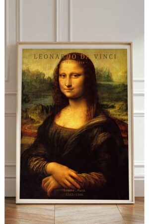 Kağıt Poster Duvar Dekorasyonu Kalın Kuşe Dekoratif Mona Lisa Leonardo Da Vinci
