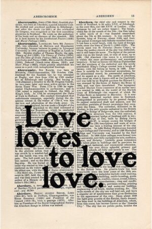 Kağıt Poster Love Loves To Love Love Gazete Paper