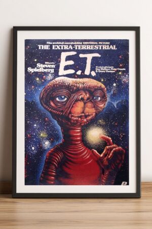 Poster E.t Movie Steven Spielberg Kuşe Kalın