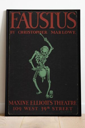 Poster Faustus Iskelet Kuşe Kalın