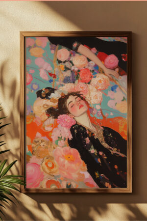 Poster - Gustav Klimt A Flower Girl's Dream
