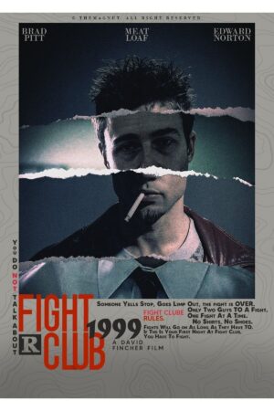 Poster Fight Club Dövüş Klubü Kuşe Kalın