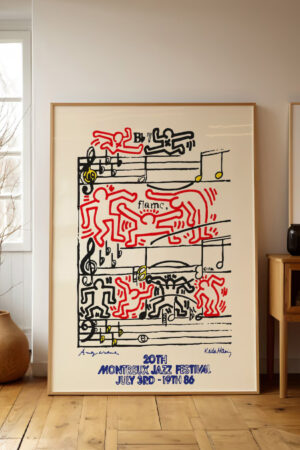 Poster - Keith Haring Jazz Modern Sanat