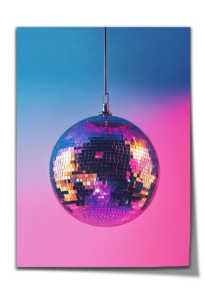 Poster Disko Ball Disko Kafa