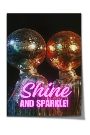Poster Disko Ball Disko Kafa