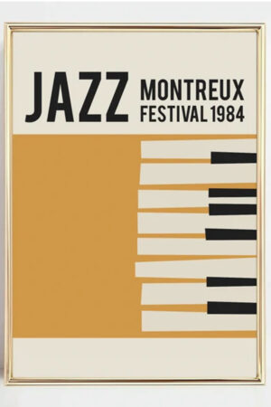Poster Jazz Retro Kuşe Kağıt