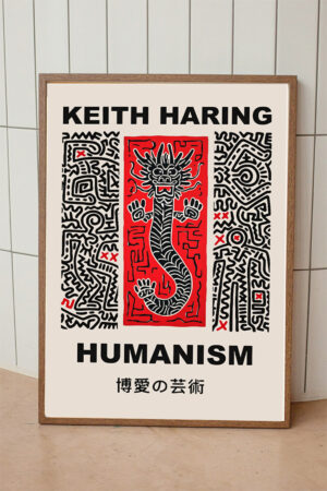 Poster Keith Haring Ejderha Dragon