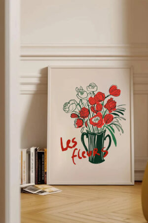 Poster Les Fleurs Çiçekler Minimalist